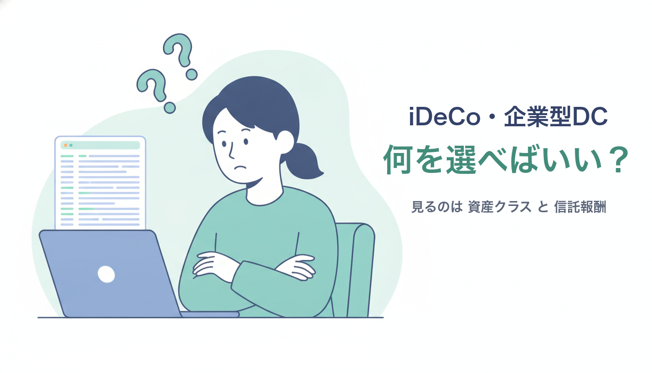 iDeCo・企業型DCの商品選び